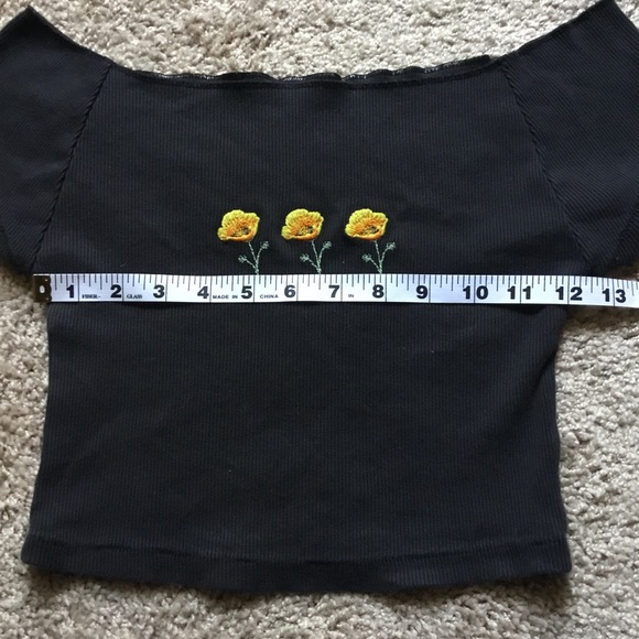 Brandy Melville Poppy Crop Top - Picture 5 of 7